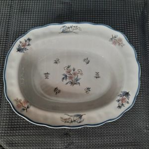 Vintage‎ Royal Doulton Lincoln Pattern 10" Oval Vegetable Serving Bowl